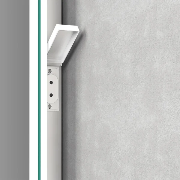 Alternate image of Joseph Miles Morven Rectangular Frontlit LED Mirror with Demister Pad and Shaver Socket