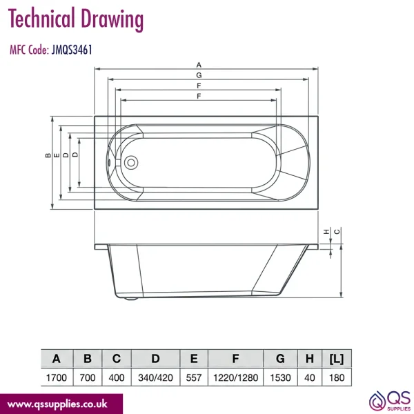 Technical drawing QS-V105161 / JMQS3461