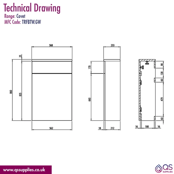 Technical drawing QS-V117534 / TRFBTW.GW