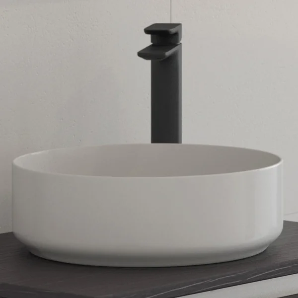 Additional image of Joseph Miles Luxour 360mm Ceramic Round Washbowl with Waste