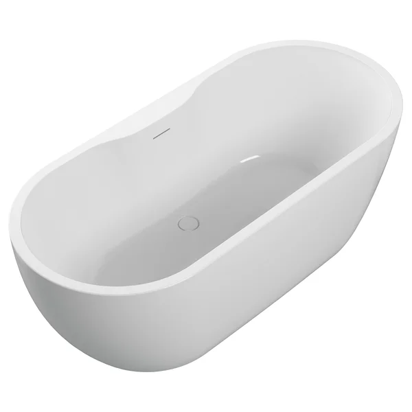 Additional image of Joseph Miles Freestanding Double Ended Bath with Waste and Overflow Kit - 1655 x 745mm
