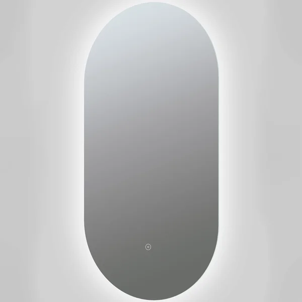 Joseph Miles Quint Oblong LED Backlit Mirror with Demister Pad - 400 x 800mm