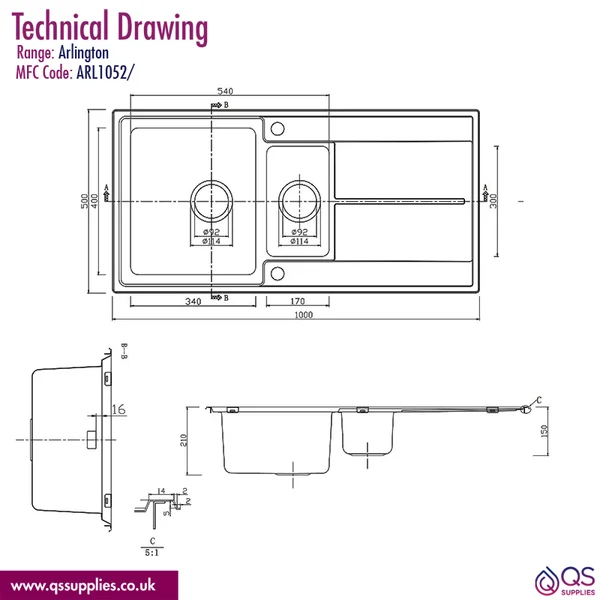 Technical drawing QS-V116371 / ARL1052/