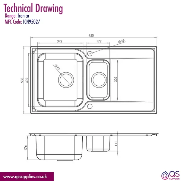 Technical drawing QS-V116373 / ICN9502/