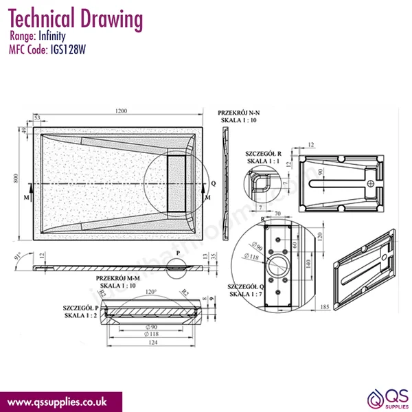Technical drawing QS-V115806 / IGS128W