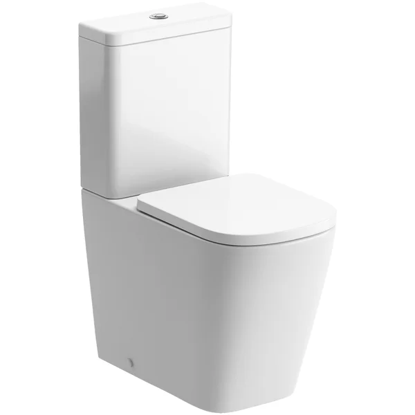 Joseph Miles Livav Rimless Fully Shrouded Close Coupled WC Pan with Cistern and Seat