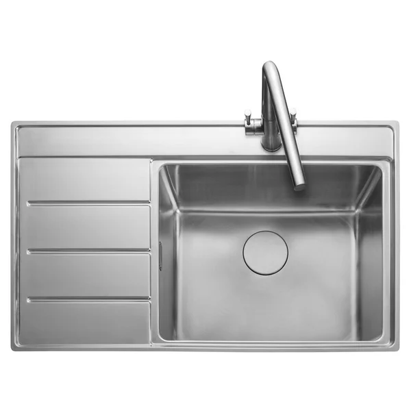 Rangemaster Boston Stainless Steel Inset Kitchen Sink with Drainer - 1 Bowl - 860 x 520mm