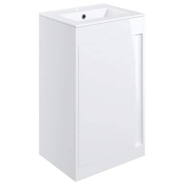 Joseph Miles Quilla Floorstanding Vanity Unit with Basin - 1 Door - 510 x 830mm