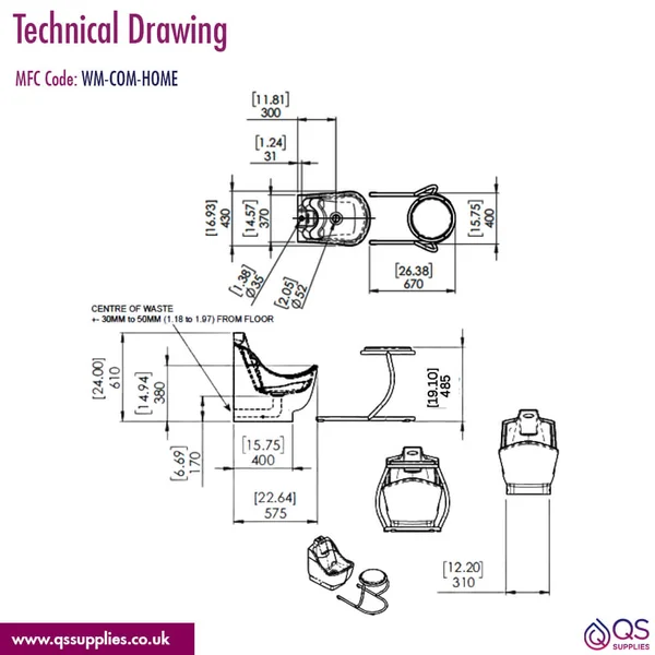Technical drawing QS-V115393 / WM-COM-HOME