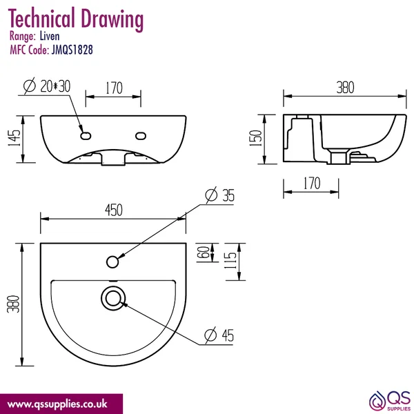 Technical drawing QS-V108857 / JMQS1828
