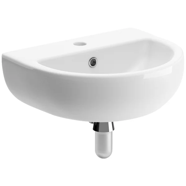 Joseph Miles Liven 1 Taphole Cloakroom Basin With Bottle Trap - 450 x 380mm