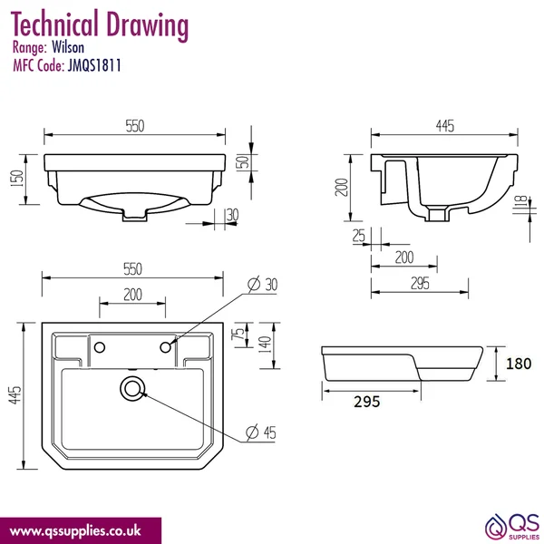 Technical drawing QS-V115390 / JMQS1811