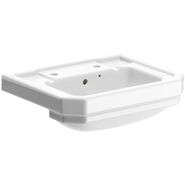 Joseph Miles Wilson Traditional 2 Taphole Semi Recessed Basin - 550 x 450mm