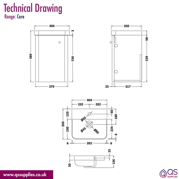 Technical drawing QS-V116780 / COR1013