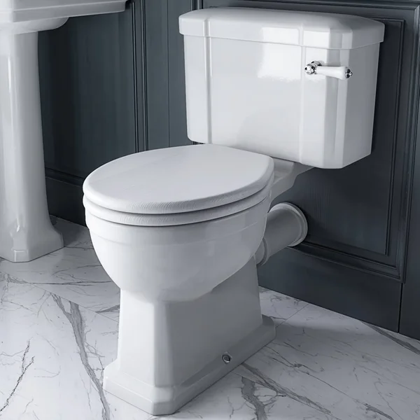 Alternate image of Joseph Miles Wilson Traditional Close Coupled WC Pan with Cistern and Seat - Open Back