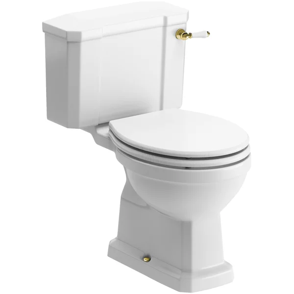 Alternate image of Joseph Miles Wilson Traditional Close Coupled WC Pan with Cistern and Seat - Open Back