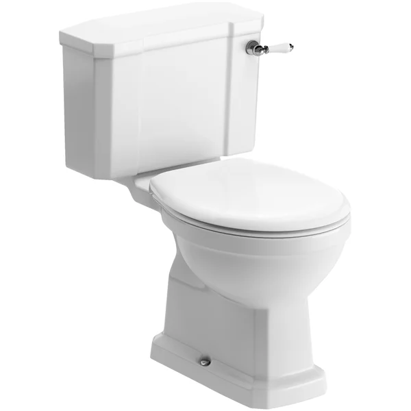 Joseph Miles Wilson Traditional Close Coupled WC Pan with Cistern and Seat - Open Back