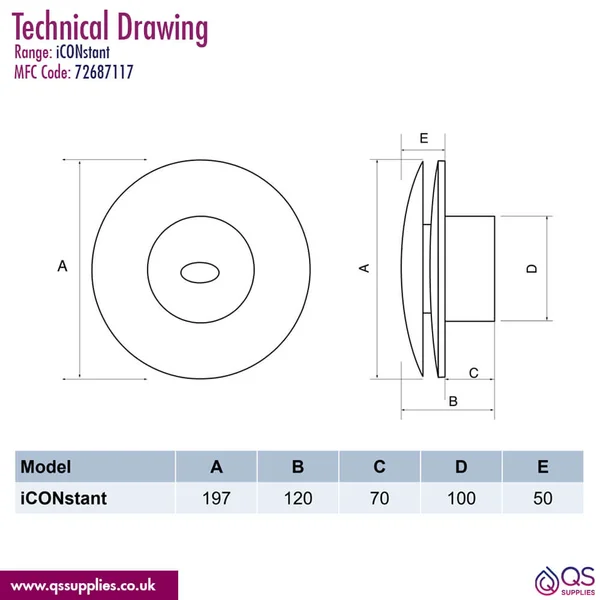 Technical drawing QS-V115420 / 72687117