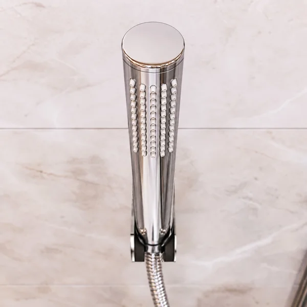 Alternate image of Joseph Miles Sora Chrome Finish Bridge Bath Mixer Tap with Flat Spout - Knob Handles - Deck Mounted