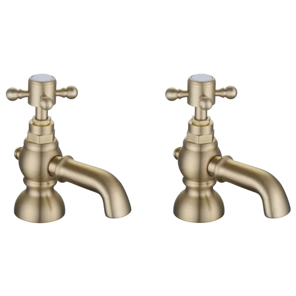 Additional image of Joseph Miles Rhett Traditional Bath Taps - Crosshead Handles - Deck Mounted