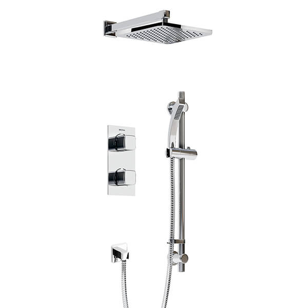 Bristan Cobalt Recessed Dual Control Chrome Shower Pack