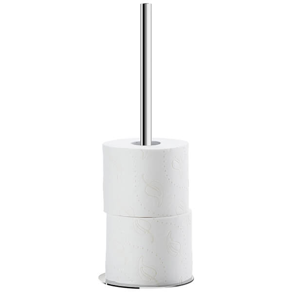 Additional image of Smedbo Outline Freestanding Spare Toilet Roll Holder - Round Base - Stainless Steel