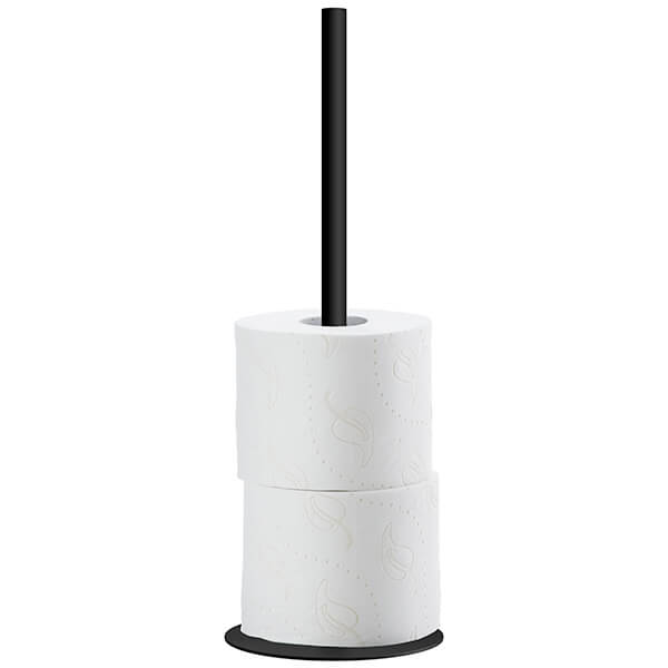 Alternate image of Smedbo Outline Freestanding Spare Toilet Roll Holder - Round Base - Stainless Steel