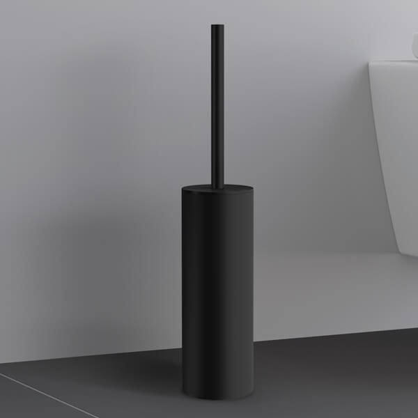 Alternate image of Smedbo Outline Freestanding Round Toilet Brush and Holder - Stainless Steel