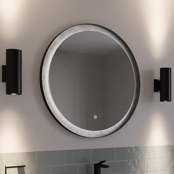 Additional image of Sensio Ember Contemporary Dual Lit Wall Light - Matt Black