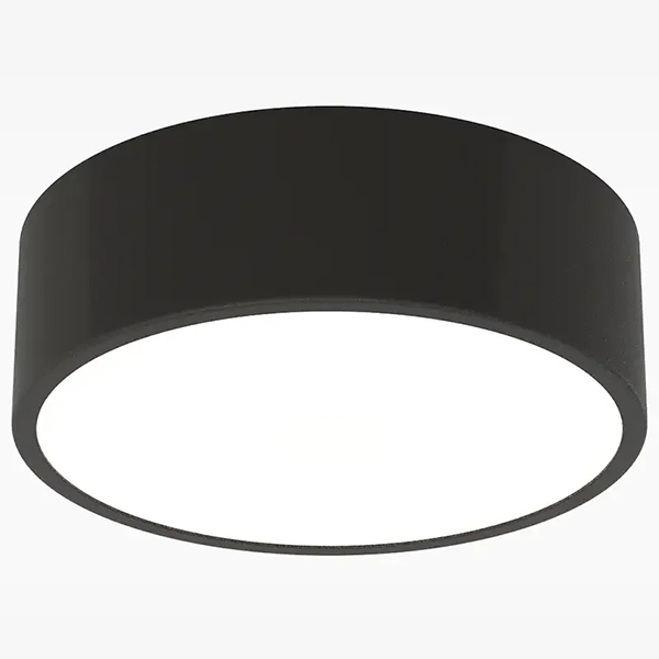 Sensio Zala Matte Black LED Ceiling Light - Round or Square