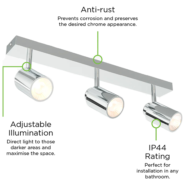 Additional image of Sensio Tandy Angled LED Spotlight with Adjustable Heads - Triple or Four