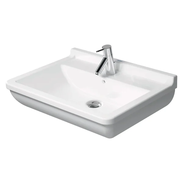 Duravit Starck-3 Underside Glazed 650 x 485mm 1 Tap Hole Wall-Hung Basin With Overflow