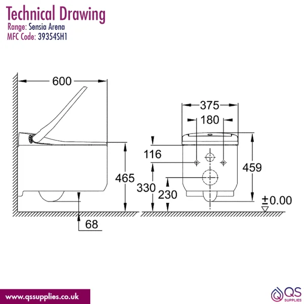 Technical drawing QS-V104280 / 39354SH1