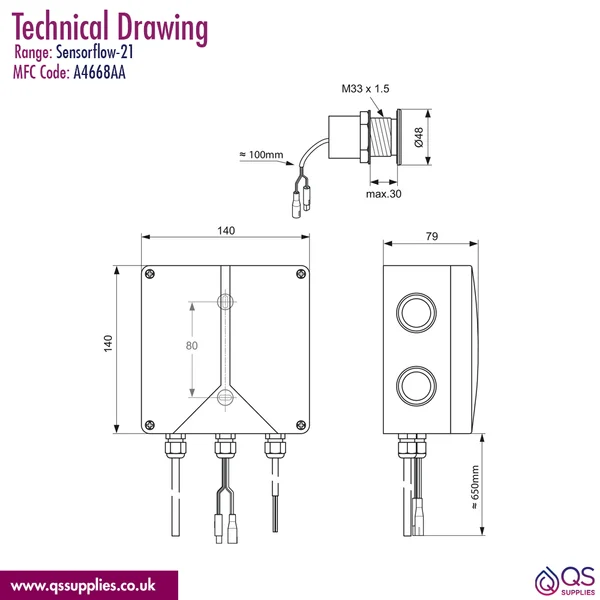 Technical drawing QS-V115808 / A4668AA