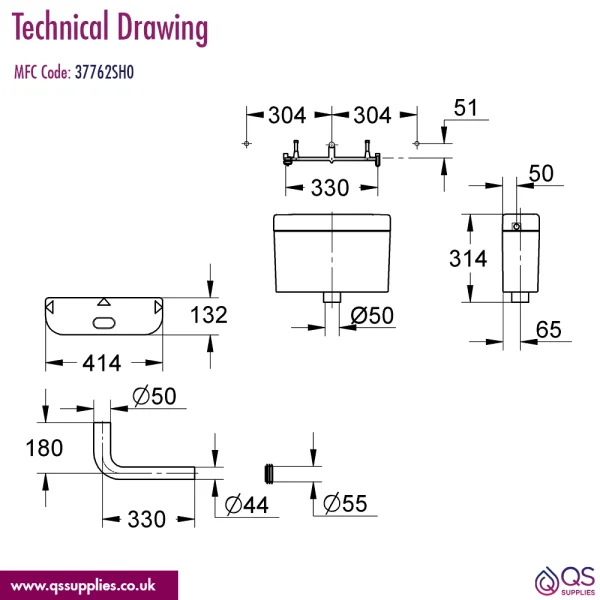 Technical drawing QS-V115435 / 37762SH0