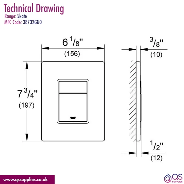 Technical drawing QS-V115440 / 38732GN0