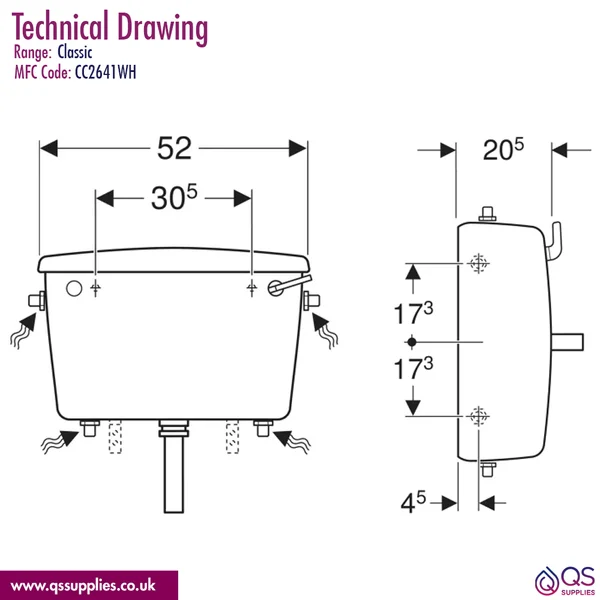 Technical drawing QS-V115454 / CC2641WH