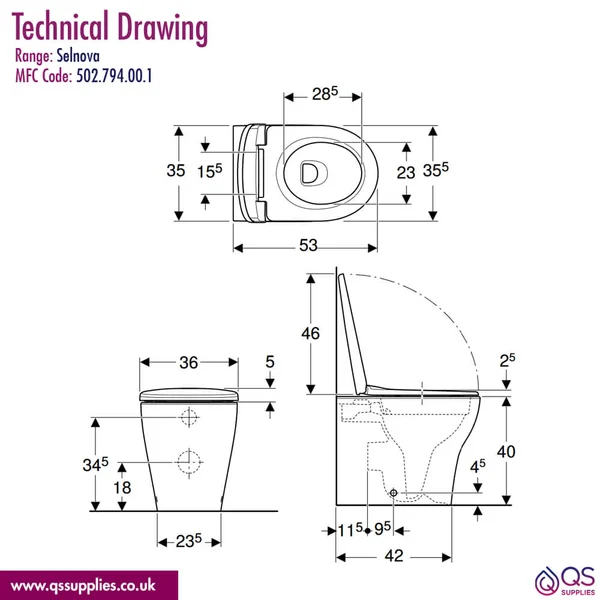 Technical drawing QS-V116786 / 502.794.00.1