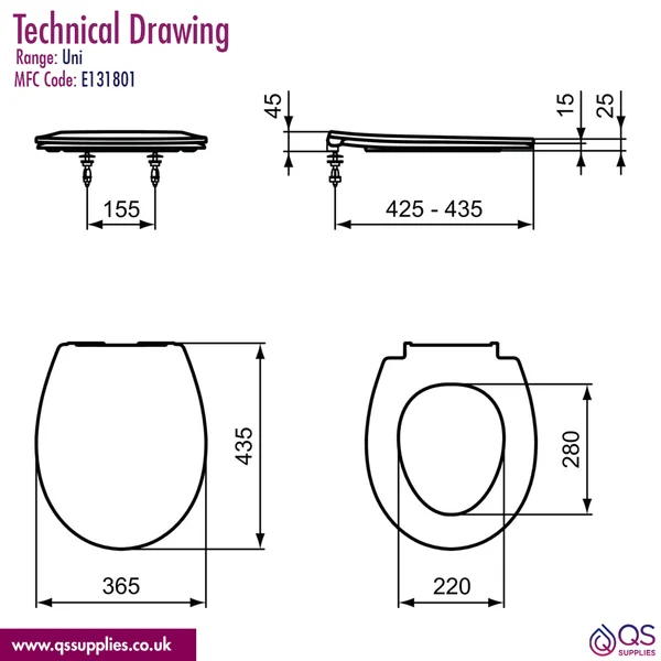 Technical drawing QS-V115819 / E131801