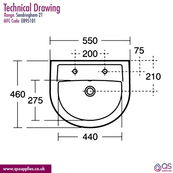 Technical drawing QS-V115822 / E895101