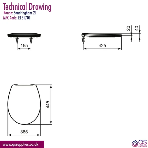 Technical drawing QS-V115828 / E131701