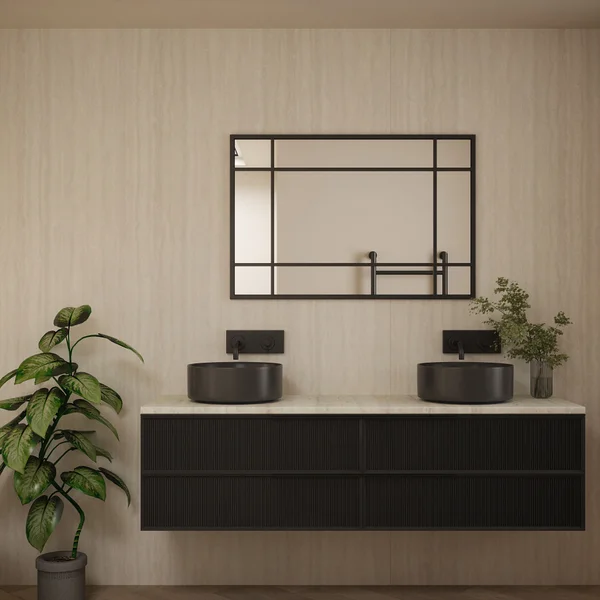 Additional image of Nuance Roccia Tongue and Groove Wall Panel - Light Travertine - 1200mm x 2420mm