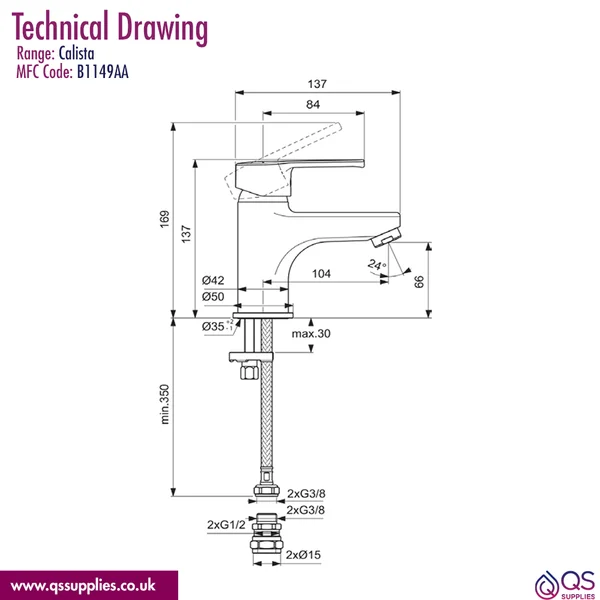 Technical drawing QS-V114314 / B1149AA
