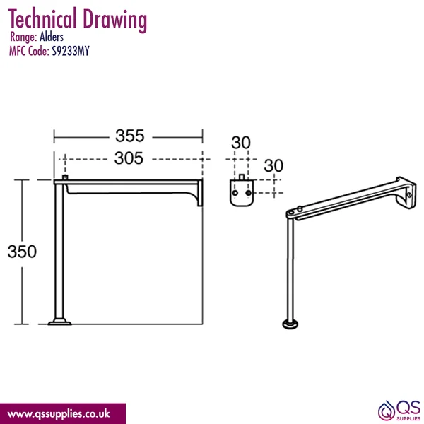 Technical drawing QS-V115840 / S9233MY