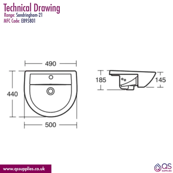 Technical drawing QS-V115842 / E895801