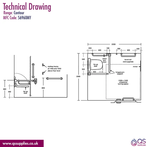 Technical drawing QS-V115867 / S6960MY