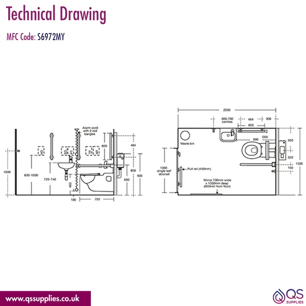 Technical drawing QS-V115870 / S6972MY
