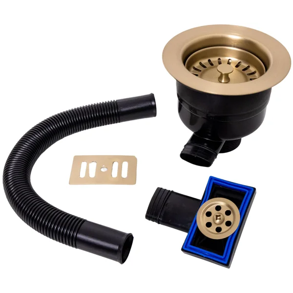 Additional image of Nuie Top-Fix Round Kitchen Sink Waste with Strainer and Overflow