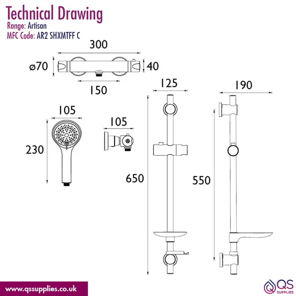 Technical drawing QS-V54028 / AR2 SHXMTFF C