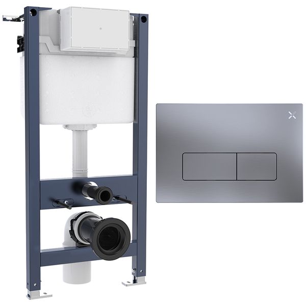 Alternate image of Crosswater MPRO Slimp Depth WC Support Frame with Concealed Cistern and Flush Plate